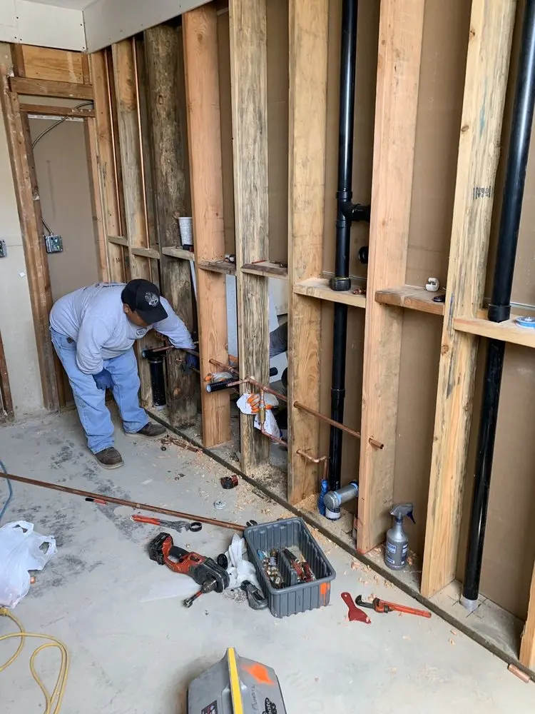 Commercial rough-in plumbing for Trenchless Sewer Repair in Donner